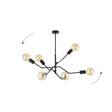 Lampa sufitowa FRIX  6 BLACK czarny (1126/6) - Emibig