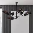 Lampa sufitowa GLADIO 6 BLACK czarny (1170/6) - Emibig