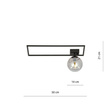 Lampa sufitowa IMAGO 1A BLACK/GRAFIT czarny (1131/1A) - Emibig