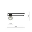 Lampa sufitowa IMAGO 1B BLACK/GRAFIT czarny (1131/1B) - Emibig