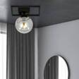 Lampa sufitowa IMAGO 1E BLACK/GRAFIT czarny (1131/1E) - Emibig