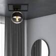 Lampa sufitowa IMAGO 1E BLACK/STRIPE czarny (1132/1E) - Emibig