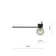 Lampa sufitowa IMAGO 1F BLACK/GRAFIT czarny (1131/1F) - Emibig