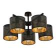 Lampa sufitowa JORDAN 5 BLACK/GOLD czarny (1144/5) - Emibig