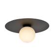 Lampa sufitowa SOLAR 1 BLACK/OPAL czarny (1127/1) - Emibig