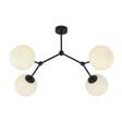 Lampa sufitowa SPACE 4 BLACK/OPAL czarny (1133/4) - Emibig