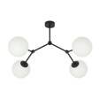 Lampa sufitowa SPACE 4 BLACK/OPAL czarny (1133/4) - Emibig