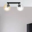 Lampa sufitowa TOFI 2 BL MIX czarny (779/2) - Emibig