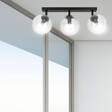 Lampa sufitowa TOFI 3 BL TRANSPARENT czarny (776/3) - Emibig