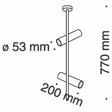 Lampa sufitowa z reflektorami Maytoni Elti 2 czarna