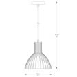 Lampa wisząca A8082-BK Zuma Line Dolia