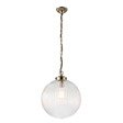 Lampa wisząca Endon Brydon przezroczysty/mosiądz 35 cm 71124