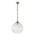 Lampa wisząca Endon Brydon przezroczysty/mosiądz 35 cm 71124