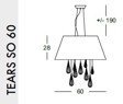 Lampa wisząca Evi Style TEARS SO 60