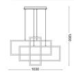 Lampa wisząca Ideal Lux Frame 253589