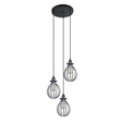 Lampa wisząca Italux Lesto MDM-2676/3 ABK