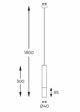 Lampa wisząca Madera Zuma Line 8620103