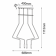 Lampa wisząca Shilo 5141 No. Vi 4