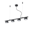 Lampa wisząca minimalistyczna czarna Ideal Lux Minor Linear SP4