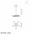 Lampa wisząca z możliwością sciemniania Mantra Star LED 5913 