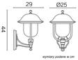 Lampa zewnetrzna SU-MA Prince K 3012/1/O g