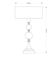 Lampka do  gabinetu Kutek Zaffiro ZAF-LG-1(P/A) Patyna