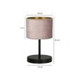 Lampka nocna HILDE LN1 BL ROSE czarny (1053/LN1) - Emibig