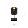 Lampka nocna JORDAN LN1 BLACK czarny (1143/LN1) - Emibig