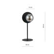 Lampka nocna OSLO LN BLACK/GRAFIT czarny (1186/LN) - Emibig