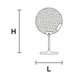 Lampka stołowa Masiero Horo TL