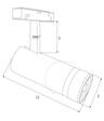 Maxlight Magnetic Lampa do szyny magnetycznej Magnetyczny System On/Off M0013N