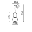 Maytoni MOD267WL-L18G3K Lampa ścienna Pattern