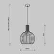 Maytoni Roots Lampa wisząca MOD194PL-01W