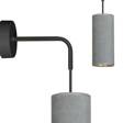 Natynkowa lampa ścienna BENTE K1 BL GRAY czarny (1060/K1) - Emibig