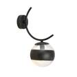 Natynkowa lampa ścienna BOSTON K1 BLACK/STRIPE czarny (1111/K1) - Emibig