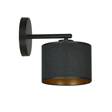 Natynkowa lampa ścienna HILDE K1 BL BLACK czarny (1054/K1) - Emibig