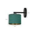 Natynkowa lampa ścienna HILDE K1 BL GREEN czarny (1051/K1) - Emibig