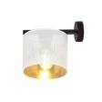 Natynkowa lampa ścienna JORDAN K1 WHITE/GOLD czarny (1145/K1) - Emibig