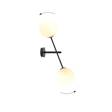 Natynkowa lampa ścienna LINEAR K2 BLACK/OPAL czarny (1169/K2) - Emibig