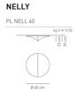 Nelly PL 60 Lampa sufitowa AXO Light  60 cm