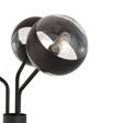 Podłodowa lampa NOVA LP3  BLACK/STRIPE czarny (1139/LP3) - Emibig