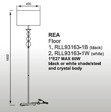 REA RLL93163-1B Zuma Line Lampa Podłogowa czarna