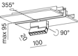 Reflektor do szynoprzewodu AQForm 16452-M930-WW-00-13 Rafter mini points move LED high multitrack 10 