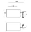 Reflektor do szynoprzewodu Mistic Mob czarny 28 W LED 3000K