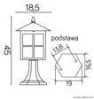 Słupek Oświetleniowy SU-MA Wenecja K 4011/1/KW