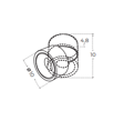 Spot Azzardo Costa AZ6031 Czarny 12W CCT Switch