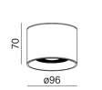 Spot zewnętrzny AQform IP 65 47018-M930-D9-PH-12 Only Czarny