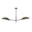 Sufitowy plafon LOTUS 2 BLACK/GOLD czarny (1106/2) - Emibig