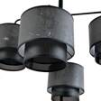 Wisząca lampa ARIGATO 4 MARBEL BLACK czarny (1191/4) - Emibig