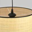 Wisząca lampa ASTON 1 RATTAN czarny (1149/1) - Emibig